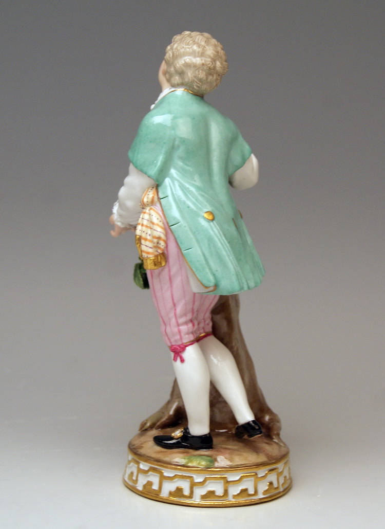 MEISSEN BOY WITH BIRD NEST KNABE MIT VOGELNEST BY ACIER MADE 19TH CENTURY