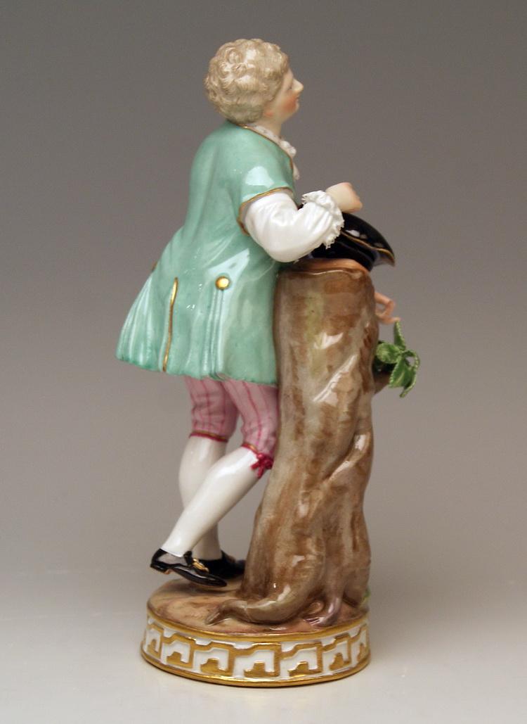 MEISSEN BOY WITH BIRD NEST KNABE MIT VOGELNEST BY ACIER MADE 19TH CENTURY