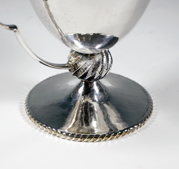 Silver coffee pot based on designs by Dagobert Peche Josef Carl Klinkosch circa 1920
