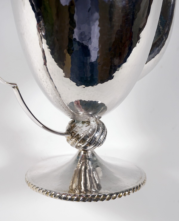 Silver coffee pot based on designs by Dagobert Peche Josef Carl Klinkosch circa 1920