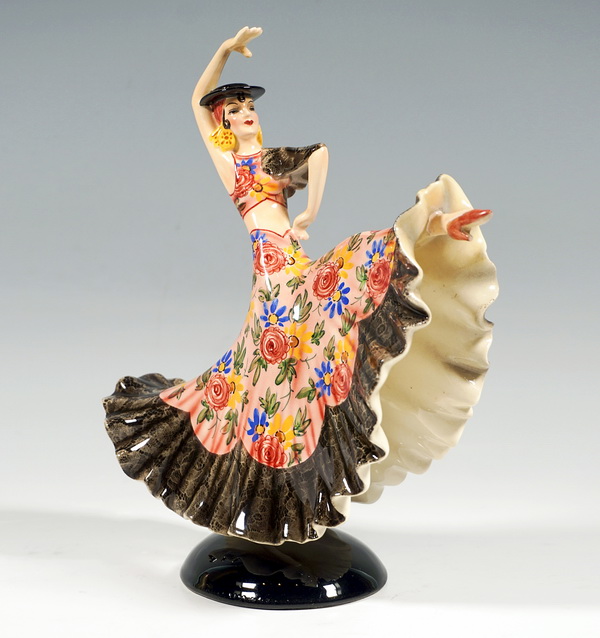 Keramos Figurine Spanish dancer Spanish dancer Stephan Dakon circa 1950