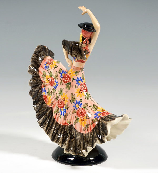 Keramos Figurine Spanish dancer Spanish dancer Stephan Dakon circa 1950