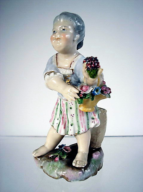 CHINA PORCELAIN FLOWER GIRL THURINGIA GERMANY VINTAGE  