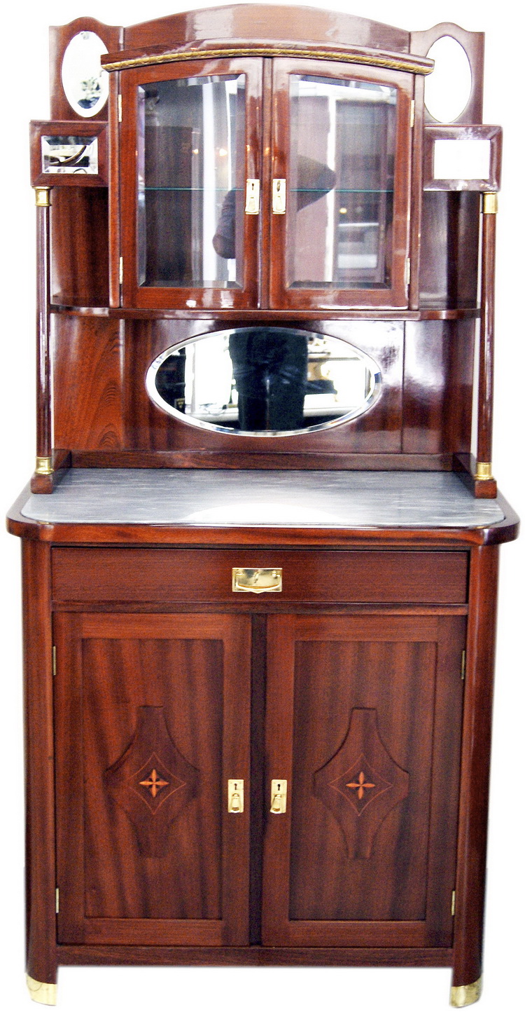 Jugendstil Kredenz Anrichte Wien Mahagoni Art Nouveau Sideboard Vienna Um 1905 Ebay