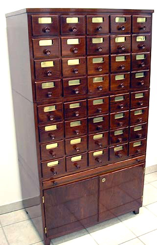 ART DECO CHEST OF DRAWERS CARD INDEX CABINET VIENNA KARTEISCHRANK WIEN 